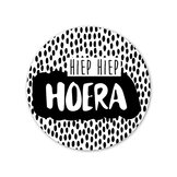 Verjaardag hiep hiep hoera sticker