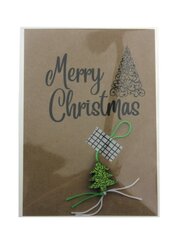 Kerstkaart met gelukspoppetje