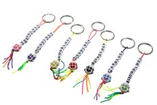 Gelukspoppetjes sleutelhanger lachende boeddha gezicht good luck