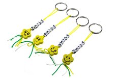 Gelukspoppetjes sleutelhanger flower smile