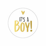 Stickers it&#039;s a boy goud 10 stuks