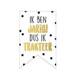 Stickers vaantje ik ben jarig dus ik trakteer 10 stuks