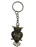 Sleutelhanger bronskleurig metaal uiltje nr 2