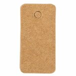 Label kraft rechthoek 3.5 x 7 cm
