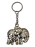 Sleutelhanger bronskleurig metaal olifant nr 3