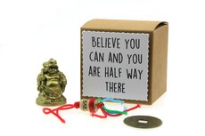 Geluksdoosje believe you can and you are halfway there