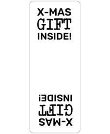 Sluitsticker x-mas gift inside