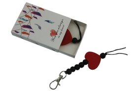 Geluksdoosje you are always in my heart met sleutelhanger