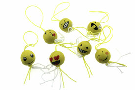 Gelukspoppetjes smiley rond mix