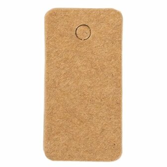 Label kraft rechthoek 3.5 x 7 cm