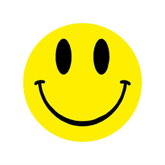 Ronde stickers smile