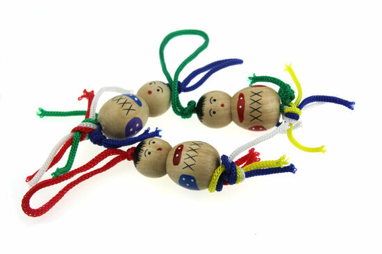 Geluksdoosje wit langwerpig good luck met 4 cm chinese gelukspop