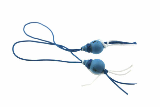 Gelukspoppetjes papfles blauw