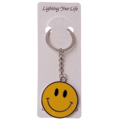 Sleutelhanger smile metaal