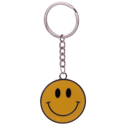 Sleutelhanger smile metaal
