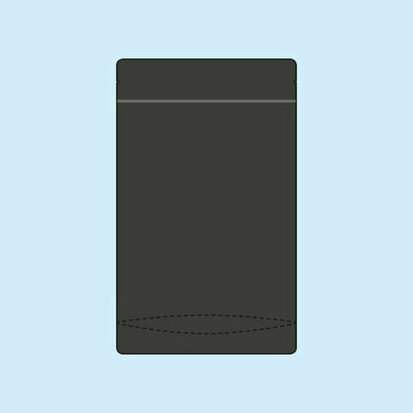 Stazak zwart glans (ronde uitklapbare bodem)