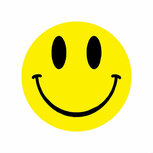 Ronde stickers smile 10 stuks Ronde stickers smile 10 stuks